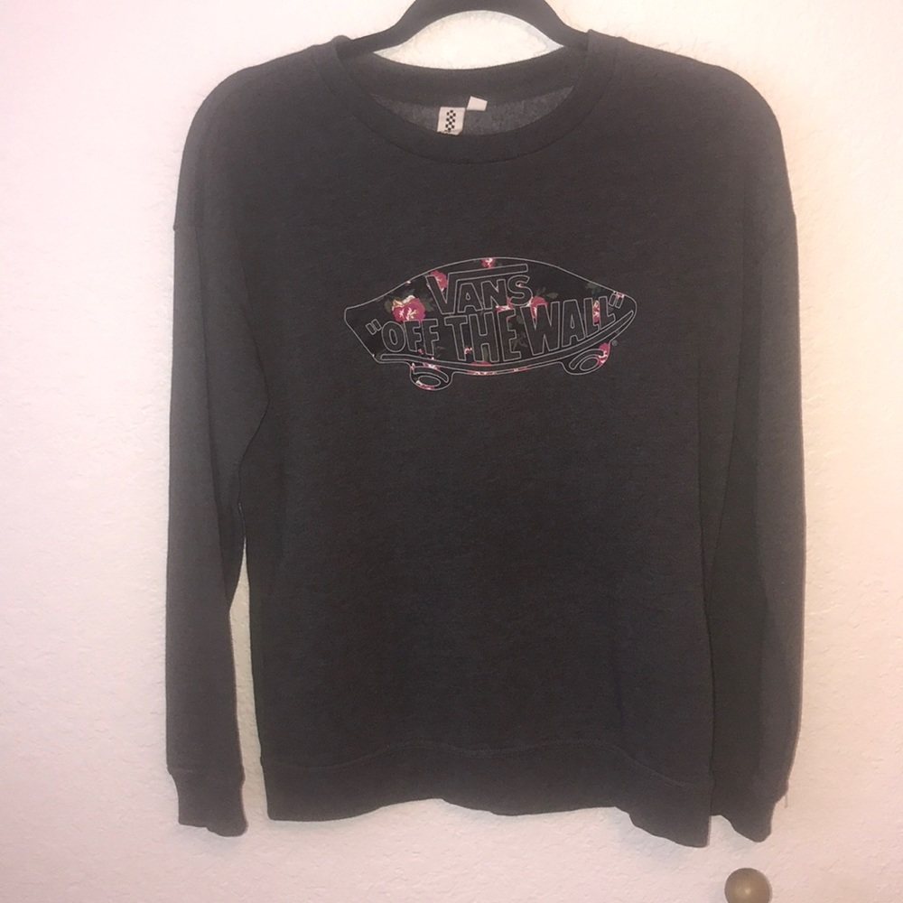 Grey vans crew neck